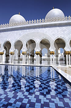 Sheikh Zayed mosque in Abu Dhabi, United Arab Emirates, Middle East