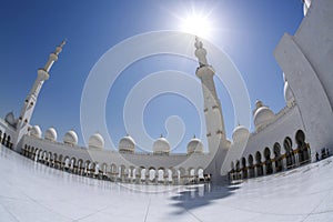 Sheikh Zayed mosque in Abu Dhabi, United Arab Emirates, Middle East