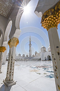 Sheikh Zayed mosque in Abu Dhabi, United Arab Emirates, Middle East