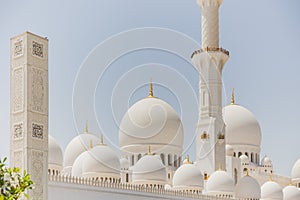 Sheikh Zayed Mosque, The Great Marble Grand Mosque at Abu Dhabi, UAE