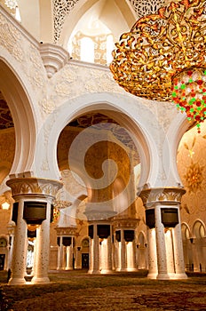 Sheikh Zayed mosque inside