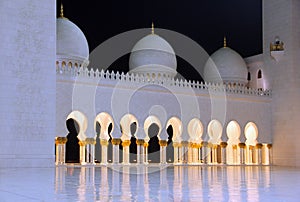 Sheikh Zayed mosque at night