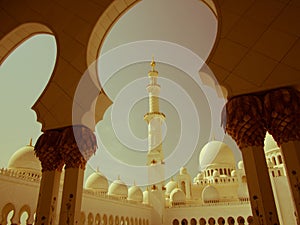 Sheikh Zayed Mosque Retro