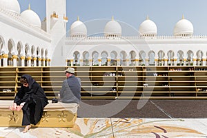 Sheikh Zayed Mosque Shoes Rack, The Great Marble Grand Mosque at Abu Dhabi, UAE