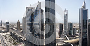 Sheikh Zayed Road Aerial View