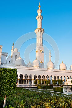 Sheikh Zayed White Mosque in Abu Dhabi, UAE