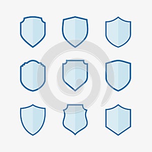 Sheild Logo Vector Color Design