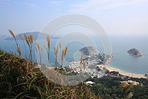 Shek o dragon`s back in nature hong kong