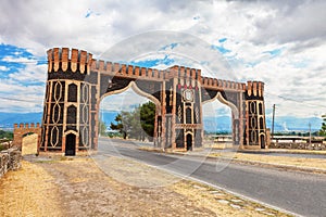 Sheki entrance gate in Azerbaijan