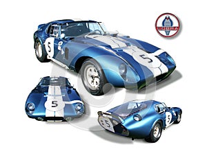 Shelby Cobra Daytona Coupe- isolated