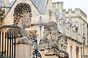 Sheldonian Statues. Oxford, England photo