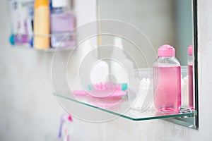 Shelf in the bathroom