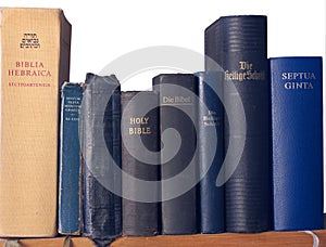 Shelf of Bibles