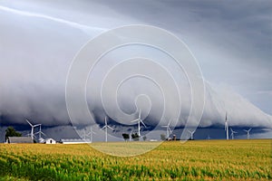 Shelf cloud in Illinois