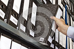 Shelf with Folders photo