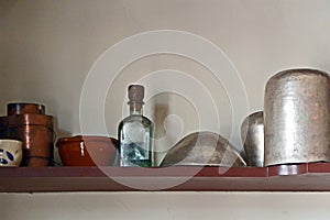 Shelf at Silversmith Shop, Colonial Williamsburg, Virginia photo