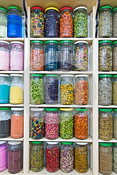 Shelf with spices