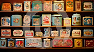 shelf tin box