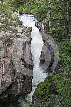 Shell Falls in Bighorn Mountains