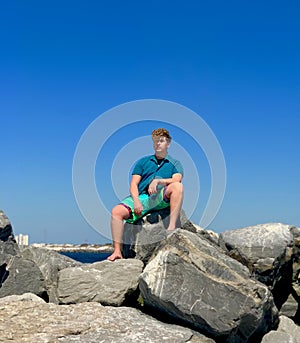 Shell Island rock climbing portrait