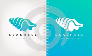 Shell Logo. Mollusk vector. Animal Design