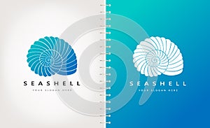 Shell Logo. Mollusk vector. Animal Design