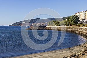 The Shell\'s Beach in Cee, a landmark town along the Camino de Santiago towards Fisterra. Galicia, Spain.