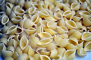 Heart shaped pasta traditional italian food