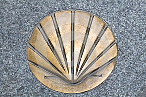 Shell symbol of the Camino de Santiago