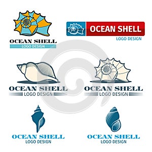 Shell vector design logo set