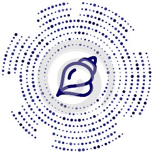 shell vector icon. shell editable stroke. shell linear symbol for use on web and mobile apps, logo, print media. Thin line