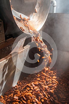 The working of almonds photo