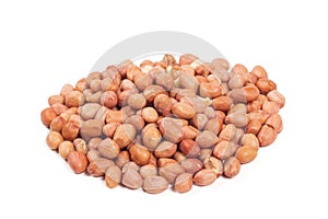 Shelled peanuts isolated