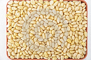 Shelled pine nuts