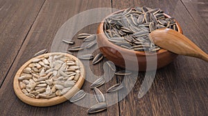 shelled sunflower seeds and shelled sunflower seeds