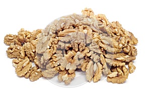 Shelled walnuts photo