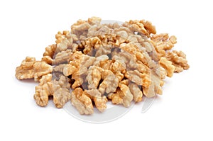 Shelled walnuts photo