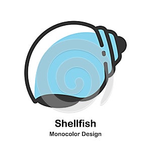 Shellfish Monocolor Illustration