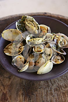 Shellfish saut with herbs