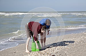 Shelling on Sanibel Island, Florida