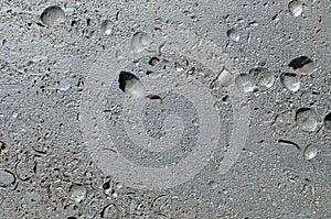 Shellrock grey background painted silver, shellrock texture