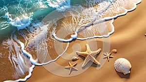 shells and sea breeze - the relaxing echo of the waves, perfect relaxation under the sun.
