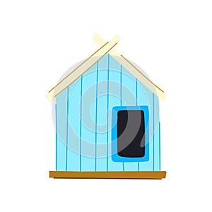 shelter dog house cartoon vector illustration