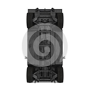 Shelter HMMWV Military Hummer on white. 3D illustration