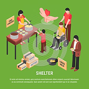 Shelter Isometric Poster