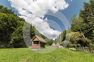 Shelter on meadow