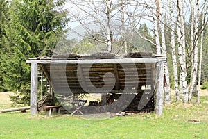 Shelter in open-air museum