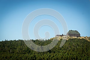 Shelter on Szrenica, Sudeten mountains, National Park, Polish Sudetes