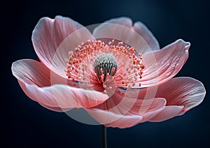 Sheltered Serenity: The Uniquely Stunning Beauty of Pink Anemone