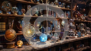 Shelves and tables overflow with mysterious artifacts each one imbued with powerful magic and steeped in the stories of